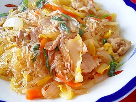 春雨で 焼きビーフン風 レシピ 作り方 By Mama Papa 楽天レシピ